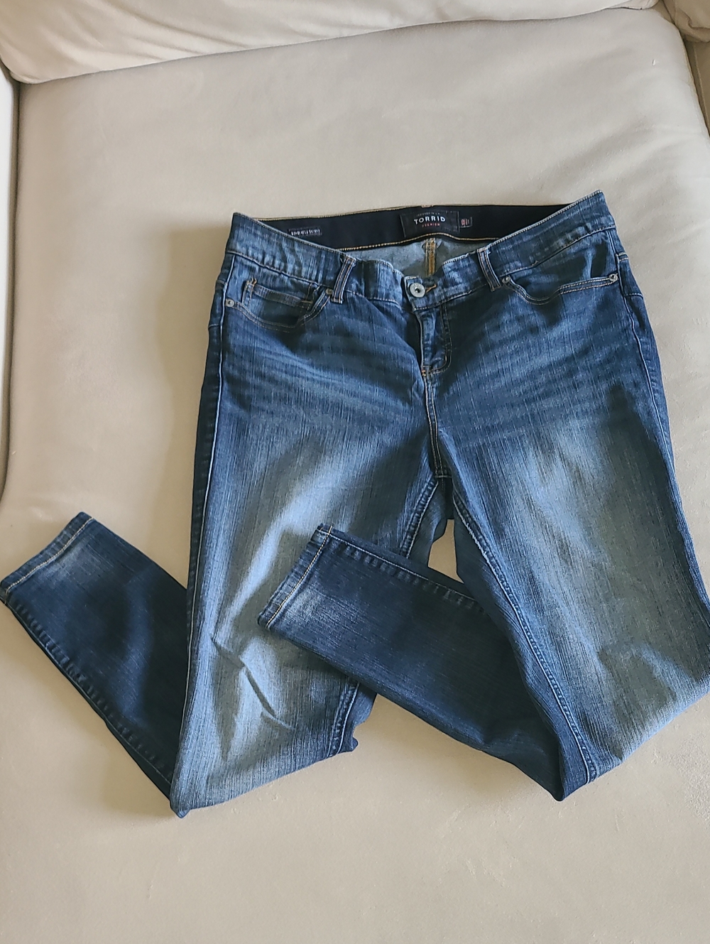 Torrid Dark Blue Bombshell Skinny Jeans